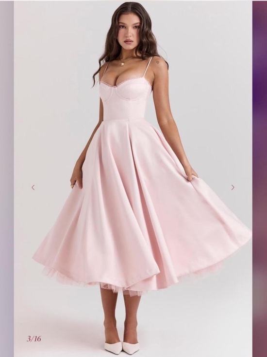 House of CB Dresses & Skirts - HOUSE OF CB Mademoiselle Ballerina Pink Midi Dress NWOT